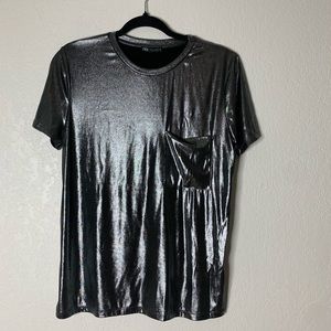 Metallic Grey T-shirt